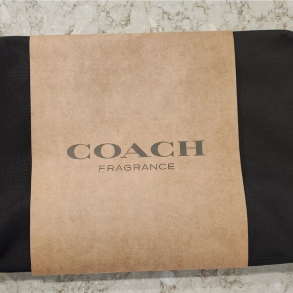 Coach Black Duffle Gold Colored "C" Adjustable Strap Travel Bag NEW - Picture 7 of 7